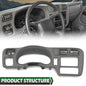 Solid Spare Fit For 98-05 Chevy S10 Blazer Jimmy Sonoma Double Din Dash Radio Cluster Bezel