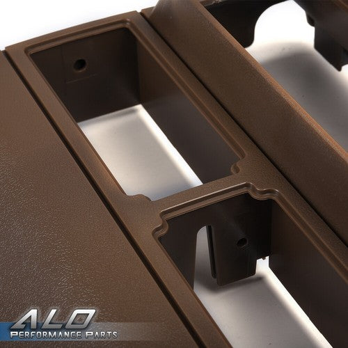 Solid Spare Fit For 88-94 Chevy GMC Trucks Pocket Radio Dash Bezel Trim Mount Kit Brown