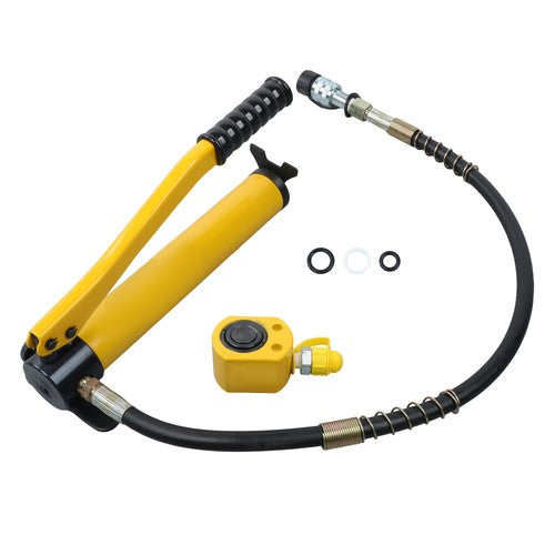 Solid Spare 10 Ton Hydraulic Porta Power Jack Air Pump Lift Ram Body Frame Repair Heavy Duty