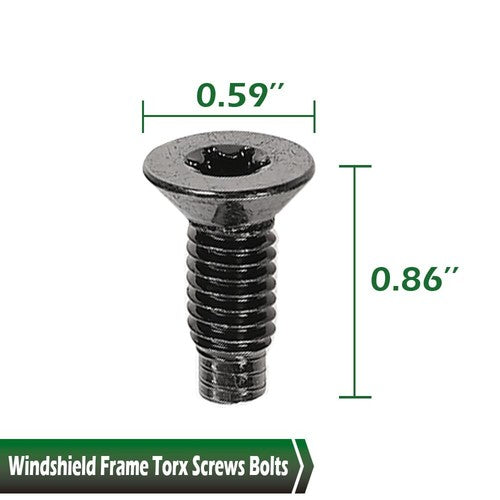 Solid Spare Windshield Frame Torx Screws Bolts Fit For 76-06 Jeep CJ/YJ/TJ Wrangler