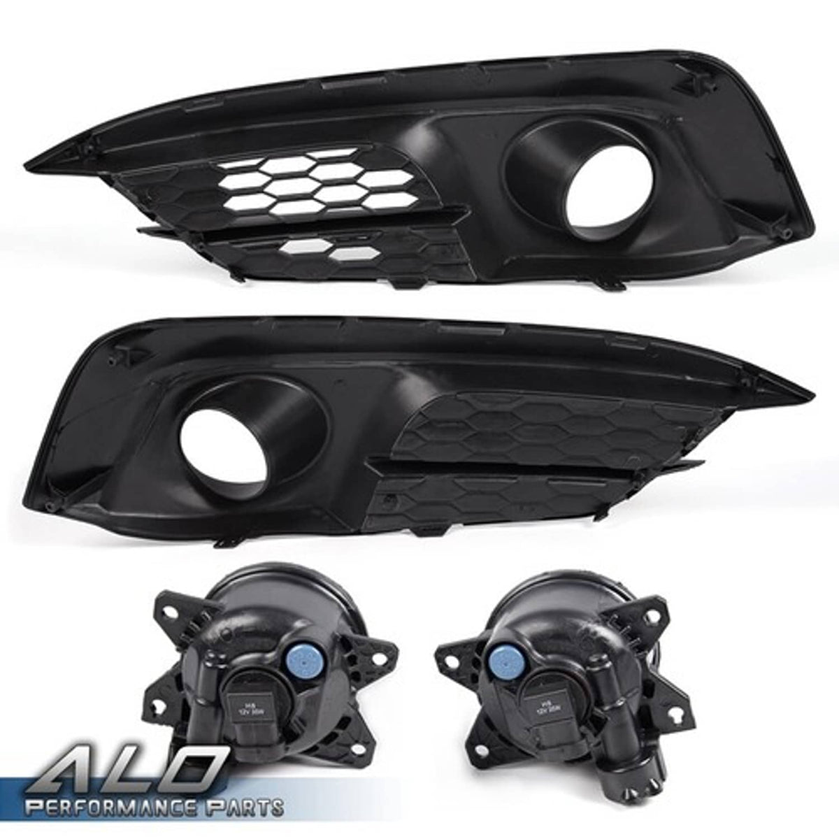 Solid Spare Fit For 16-18 Honda Civic Sedan Front Bumper Clear Lens Fog Light Lamps