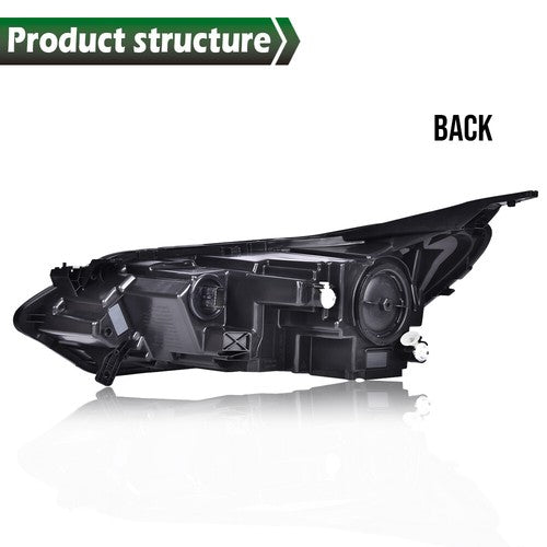 Solid Spare Passenger Right Headlight Headlamp Halogen w/LED DRL For 2018-2020 Chevy Equinox