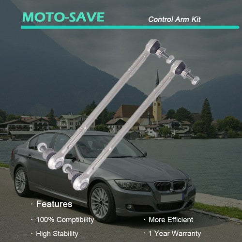 Solid Spare Front Control Arm Ball Joint Sway Bar Link Tie Rods Suspension Kit For BMW E90