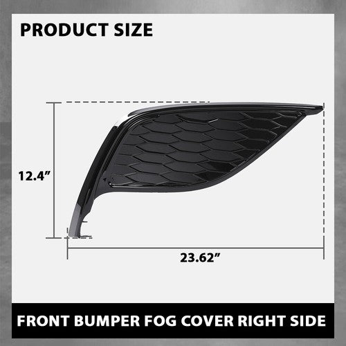 Solid Spare Fit For 21-24 Toyota Camry SE XSE Front Bumper Insert Fog Light Cover Right Side
