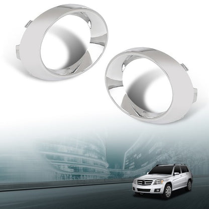 Solid Spare Fog Light Bezel Lamp Trim Left+Right Fit For 2010-2012 Mercedes Benz GLK350