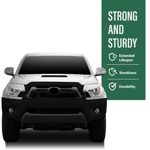 Solid Spare Black Radiator Fan Shroud With Coolant Reservoir Fit For Toyota Tacoma 2005-2015