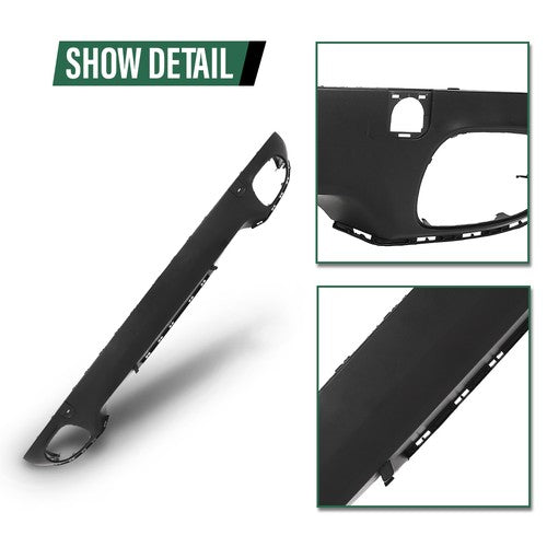 Solid Spare Fit For 2008 2009 2010 Porsche Cayenne 957 Rear Bumper Lower Valance Spoiler