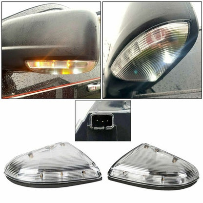 Solid Spare 2Pcs LED Mirror Turn Signal Lights Puddle Lamps For 2009-14 Dodge Ram 1500 2500