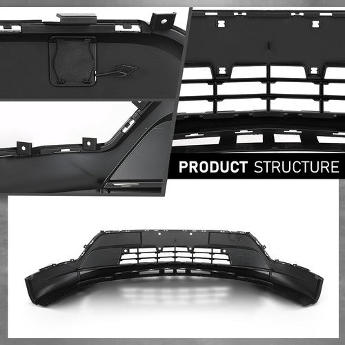 Solid Spare Fit For 2019-2023 Cadillac XT4 Front Lower Bumper Assembly with Sensor Holes