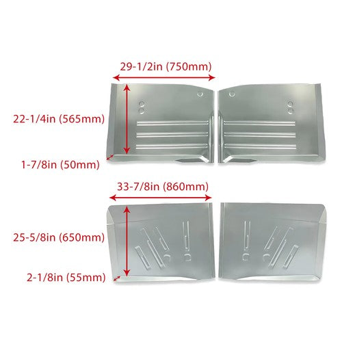 Solid Spare Front & Rear Floor Pans For 1955 1956 1957 Chevy Chevrolet All Models