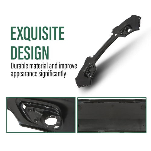 Solid Spare Front Bumper Cover Fit For 2019-2023 Cherokee w/o Park Assist CH1014133