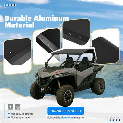 Solid Spare Aluminum Roof Top Shading Cover For CFMOTO ZForce 950/1000 HO Sport 20-2024 UTV