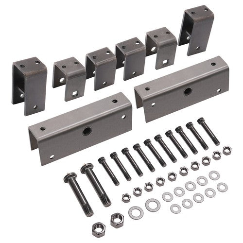 Solid Spare Steel Tandem Axle Slipper Spring Trailer Hanger Kit For 2" wide slipper spring