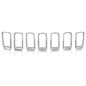 Solid Spare Front Grille Molding Trim Insert Bezel Fit For 11-17 Jeep Compass Silver