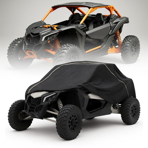Solid Spare 2 Seat Vehicle Storage Dust Cover for Can-Am Maverick X3,Teryx Polaris RZR UTV