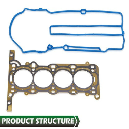 Solid Spare Fit For 2011-2016 Chevy Cruze Sonic Buick Encorde Trax1.4L Head Gasket Bolts Set