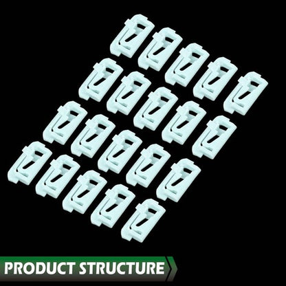 Solid Spare 20pcs Windshield & Rear Window Trim Molding Clips Fit For 1978-1988 GMG-Body