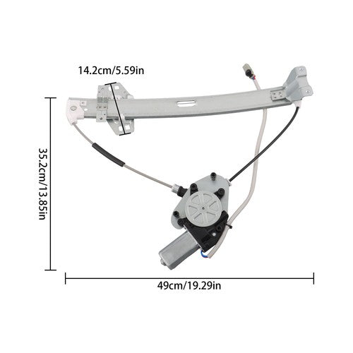 Solid Spare 751-165 Window Regulator W/Motor Front Right Passenger Side For Acura CL 2003
