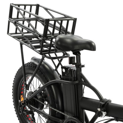 Solid Spare ECOTRIC Rear Rack Bike Basket Large Bicycle Electric Bike Basket