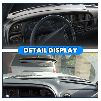 Solid Spare For 1998-02 Dodge Ram 1500/2500/3500 Pickup Dash Bezel&Dashboard Cover Overlay