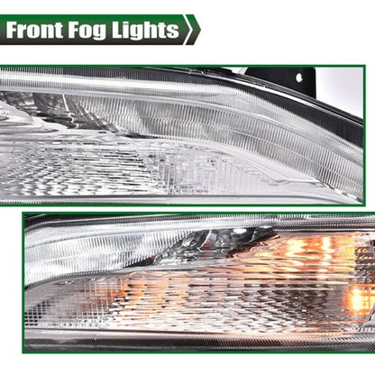 Solid Spare Fit For 19-22 Malibu Right Bumper Turn Signal Lights w/ LED DRL Fog Lamps