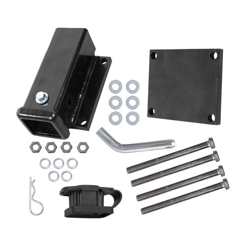 Solid Spare Brand New 4"- 4.5" Square Bolt-on Bumper Hitch Receiver 2 inch Receiver Opening