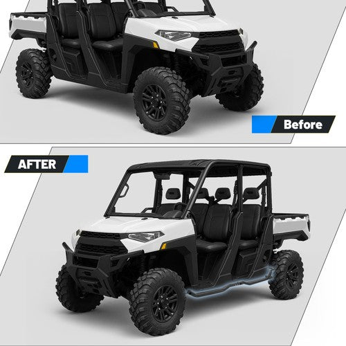 Solid Spare For Polaris Ranger Crew XP 1000 2019-25 24 UTV Rock Sliders Nerf Bars Side Steps