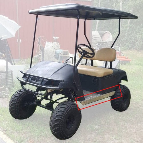 Solid Spare Aluminum Diamond Plate Rocker Panel Side Covers For EZGO TXT Golf Cart 1994-2013