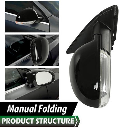 Solid Spare Power Mirror Fit For 2005-2010 Volkswagen Jetta Right Side With Puddle Light