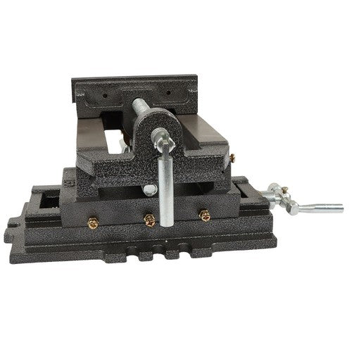 Solid Spare Machine Heavy Duty Cross Drill Press Vise Slide Metal Milling 6" 2 Way Clamp