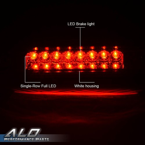 Solid Spare Fit For Toyota Tacoma 1995-2017 Clear LED 3rd Third Rear Brake Light Cargo Lamp