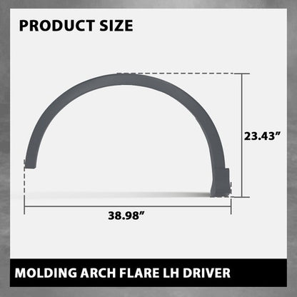 Solid Spare Front Left Side Fender Flare Wheel Arch Molding Fit For 2019-2024 Audi Q3