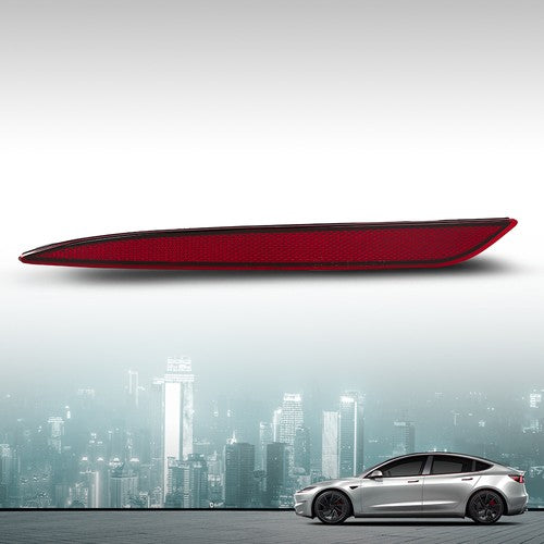 Solid Spare Rear Bumper Reflector Left Side Fit For Tesla Model 3 2017-2023 1077406-00-F
