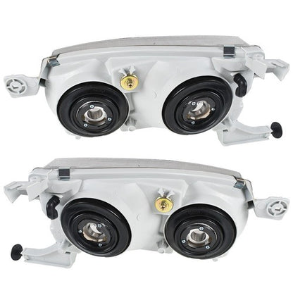 Solid Spare For Toyota Corolla 2001-2002 Headlights Headlamp w/Corner Signal Lamp Pair