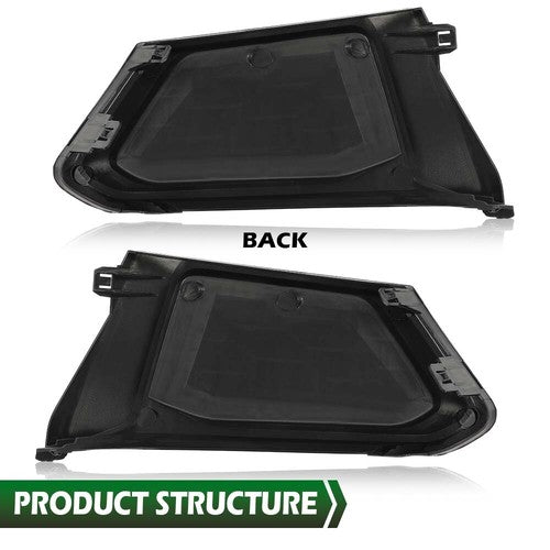 Solid Spare Front Bumper Insert Fog Light Cover Left+Right Fit For 2019-2021 Nissan Altima