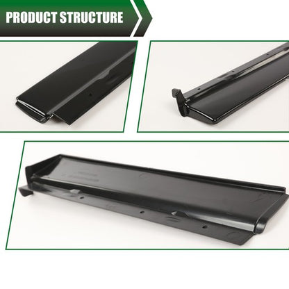 Solid Spare Fit For 1979-1985 Cadillac Eldorado Front Rear Bumper Panel Fillers Set Black
