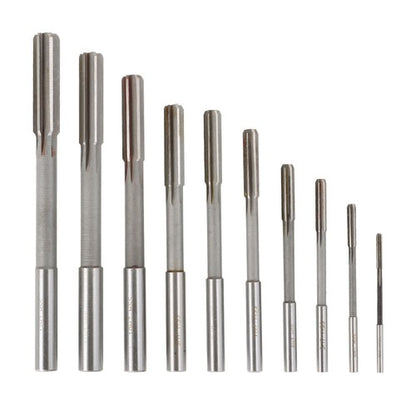 Solid Spare 10Pcs Machine Reamer Set,HSS H7 Straight Flute Chucking Reamer Milling Cutter