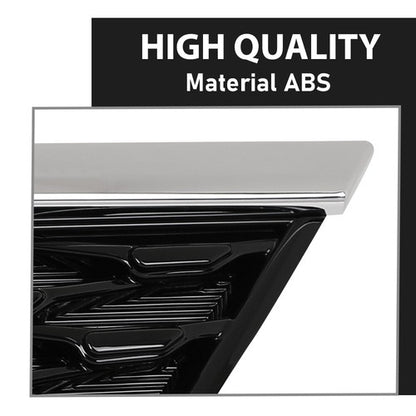 Solid Spare Fit For 2016-2018 Kia Optima SX SXL Front Bumper Upper Grille Black & Chrome