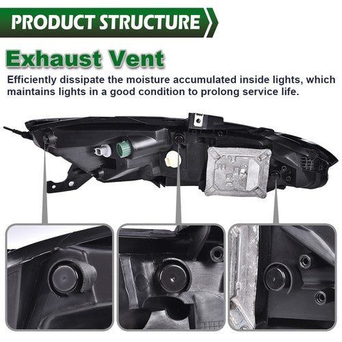 Solid Spare For 14-18 Jeep Cherokee Driver Side LED Bumper Parking Light Turn Signal Lamp