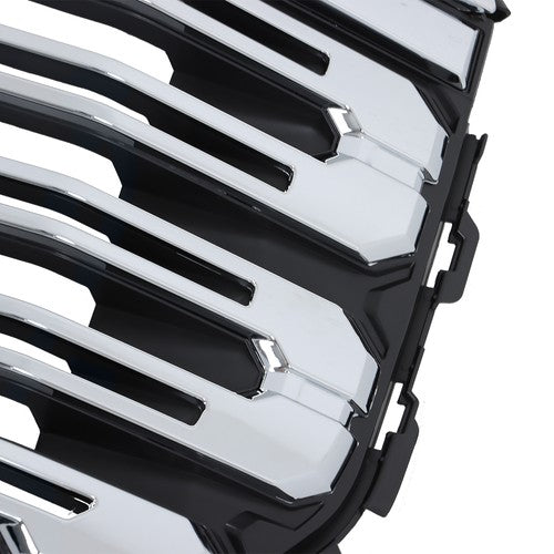 Solid Spare For GMC Sierra 1500 2022-2024 84878064 Front Upper Grille W/ Camera Hole Chrome