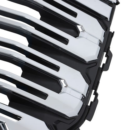 Solid Spare For GMC Sierra 1500 2022-2024 84878064 Front Upper Grille W/ Camera Hole Chrome