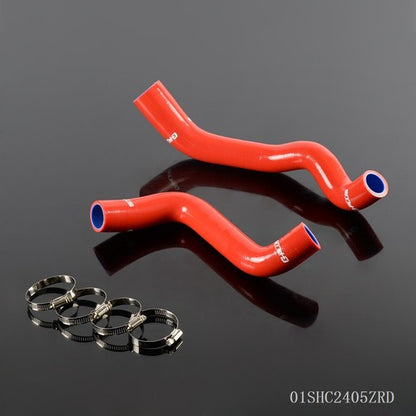 Solid Spare New Fit For Alfa Remeo Mito QV Red Silicone Radiator Hose Piping Kit + Clamps