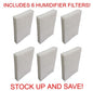 Solid Spare (6) EFP Replacement Humidifier Filters for Lasko Cascade 7.5" x 1" x 12" D