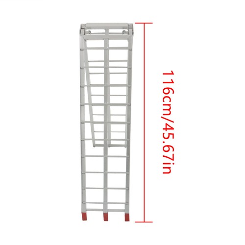 Solid Spare 2pcs UTV ATV 7.5' Aluminum Folding Loading Ramps For Truck Motorcycle Lawn Mower