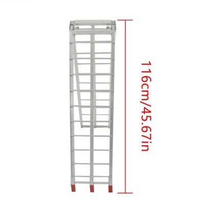 Solid Spare 2pcs UTV ATV 7.5' Aluminum Folding Loading Ramps For Truck Motorcycle Lawn Mower