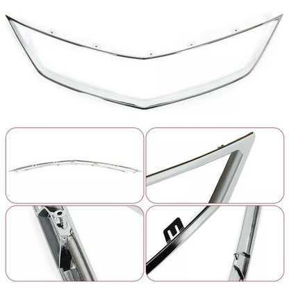 Front Chrome Grille Grill Trim Frame For 2016-2018 Acura ILX Base 71122TX6A51