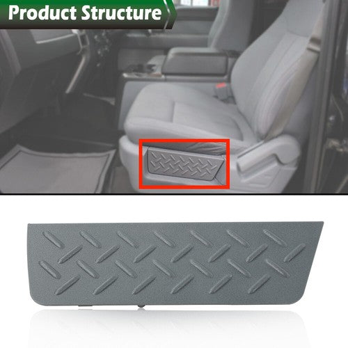 Solid Spare Fit For 2011-2014 Ford F150 Driver Side Front Seat Shield Cover Panel Bezel Gray