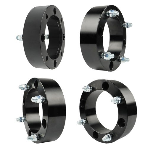 Solid Spare For Polaris Ranger RZR Wheel Spacers 4x156 2" 131mm M12x1.5 4Pcs Silver 2013+