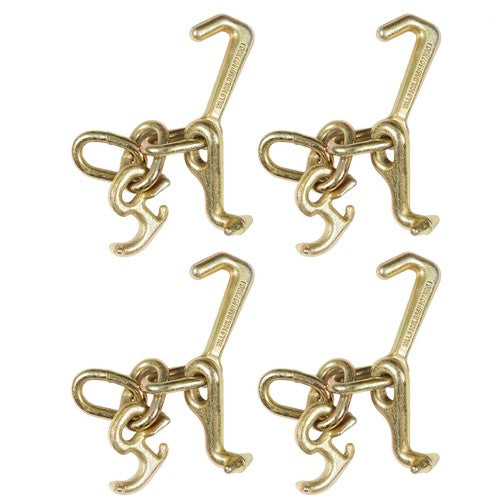Solid Spare 4 Hook Tow Truck Car Hauler Trailer Auto Body Frame Hook WLL 4,700lb