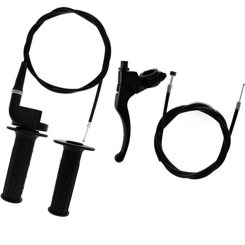 Solid Spare Right Lever Brake Throttle Cable Handlebar Grip 50cc- 250cc For 7/8" Baja Bike